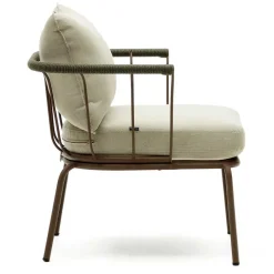 Outdoor Sessel aus braunem Metall - Ragusca (2er Set)