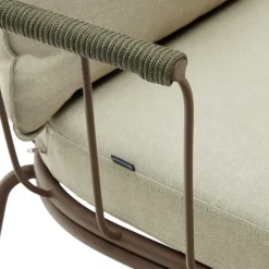 Outdoor Sessel aus braunem Metall - Ragusca (2er Set)