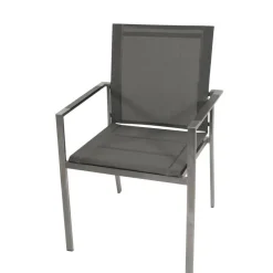 Outdoor-Armlehnenstühle in Anthrazit - Lonia (4er Set)