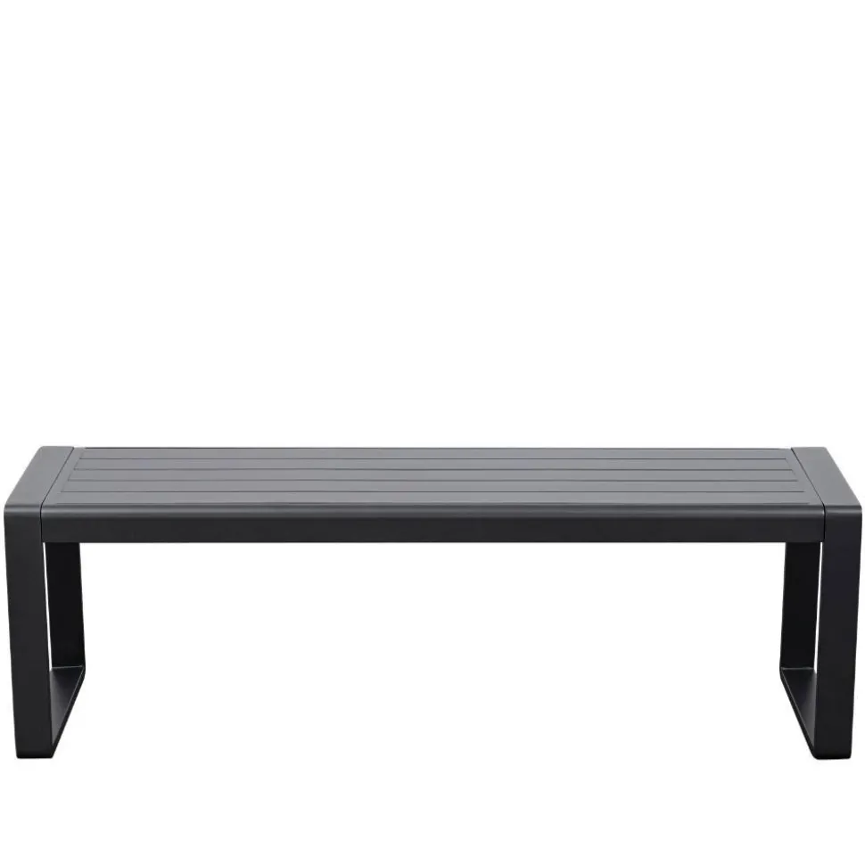 Outdoorbank ohne Lehne mit zwei Sitzplätzen - Contrasta