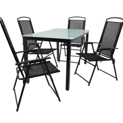 Outdoor-Sitzgruppe für 4 Personen - Vokoz (fünfteilig)