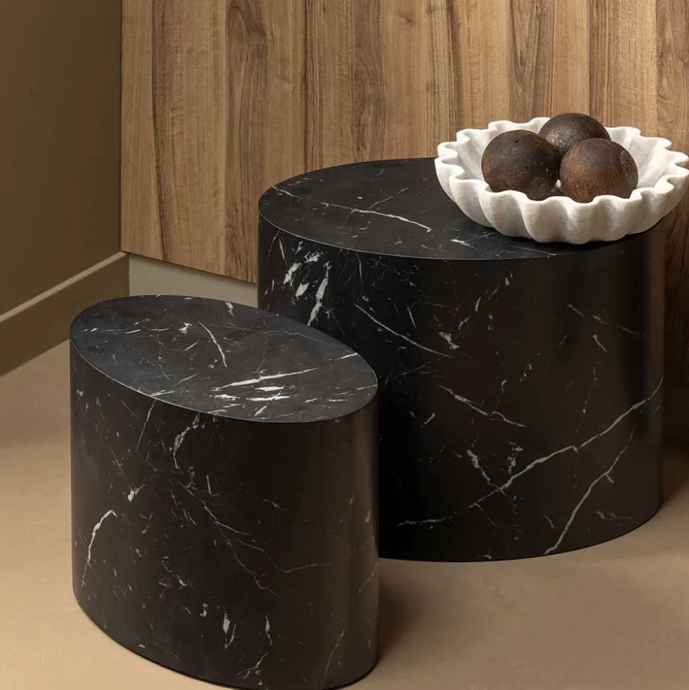 Ovaler Beistelltisch mit zylindrischem Design - Same