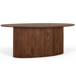 Ovaler Esstisch auf Sockelgestell - Ise