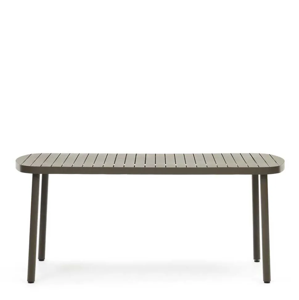 Ovaler Gartentisch aus Aluminium - Ocna