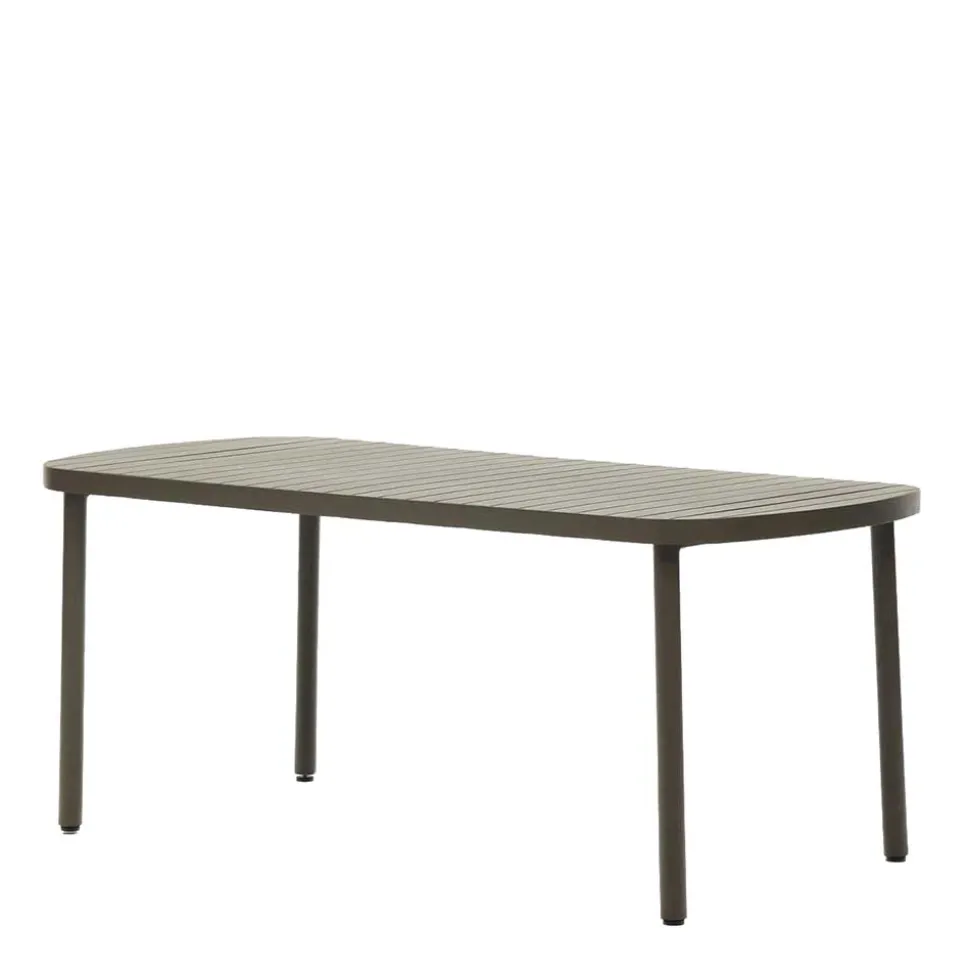 Ovaler Gartentisch aus Aluminium - Ocna