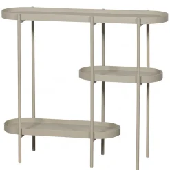 Ovaler Konsolentisch mit drei Ablagen - Piepona