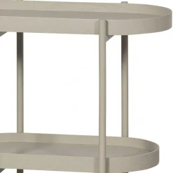 Ovaler Konsolentisch mit drei Ablagen - Piepona