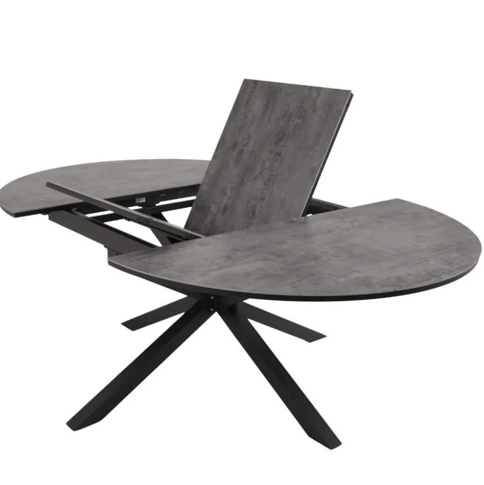 Ovaler Outdoor Ausziehtisch mit Spider Gestell - Petrol