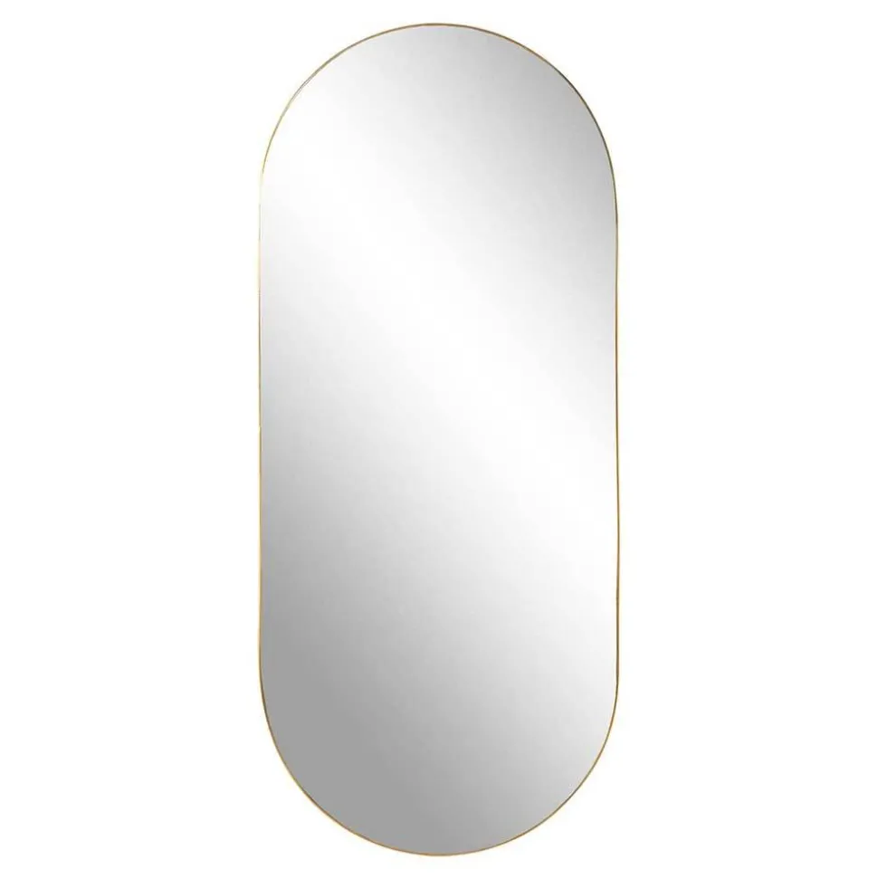 Ovaler Spiegel in Messingfarben - Gesdana