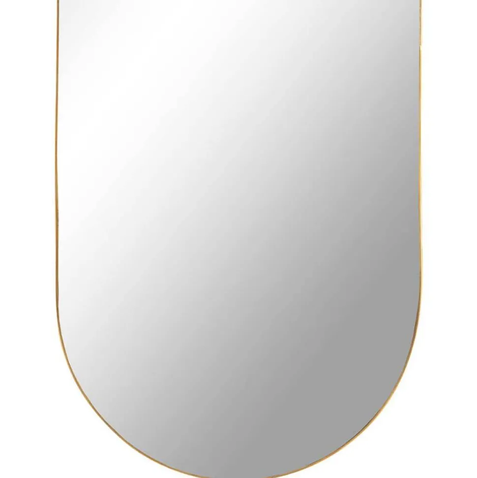 Ovaler Spiegel in Messingfarben - Gesdana
