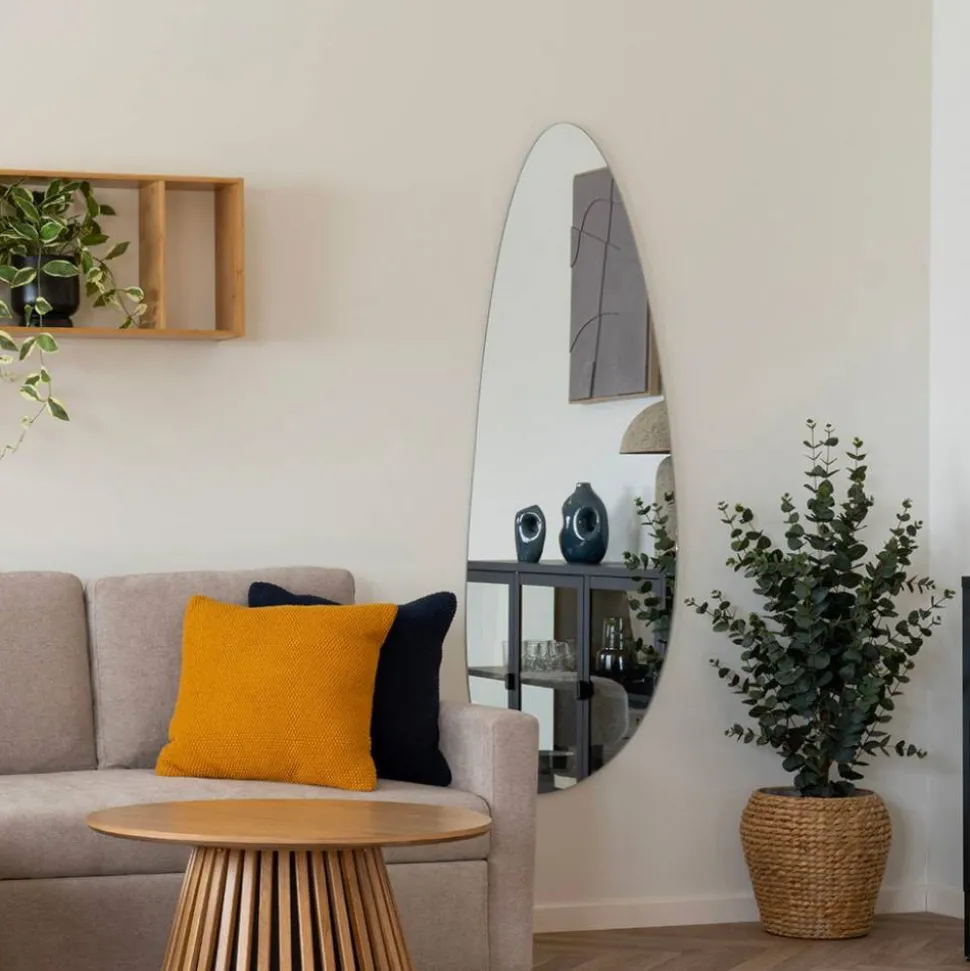 Ovaler Wandspiegel ohne Rahmen - Lantikia