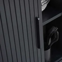 Ovales Highboard mit Schiebetüren - Venutura