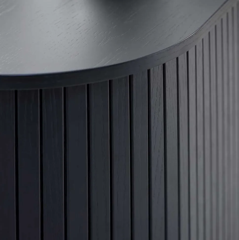 Ovales Highboard mit Schiebetüren - Venutura