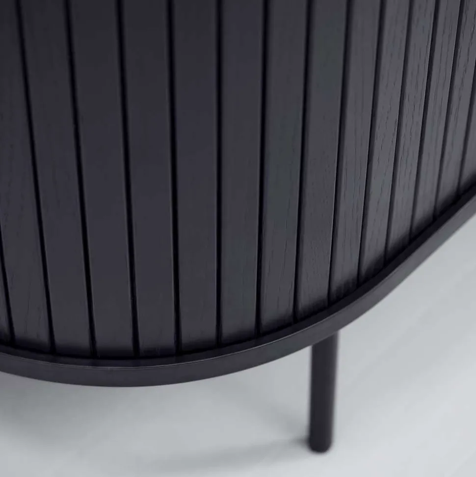 Ovales Highboard mit Schiebetüren - Venutura