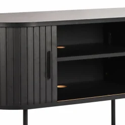 Ovales TV-Lowboard mit Schiebetüren - Lurymav