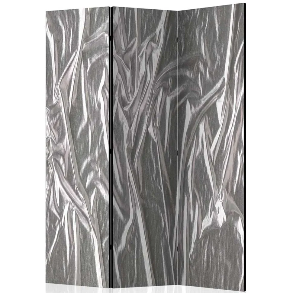 Paravent in Grau Silber bedruckt - Smidan