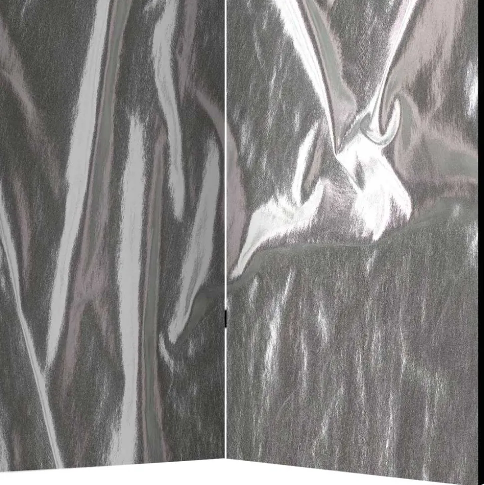 Paravent in Grau Silber bedruckt - Smidan