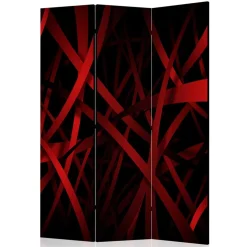 Paravent in Rot & Schwarz - Lenn