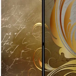 Paravent mit abstraktem Schrift Motiv - Ray