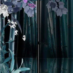 Paravent mit Bambus & Pflanzen Motiv - Kariono