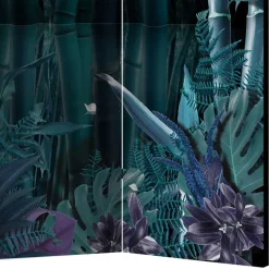 Paravent mit Bambus & Pflanzen Motiv - Kariono