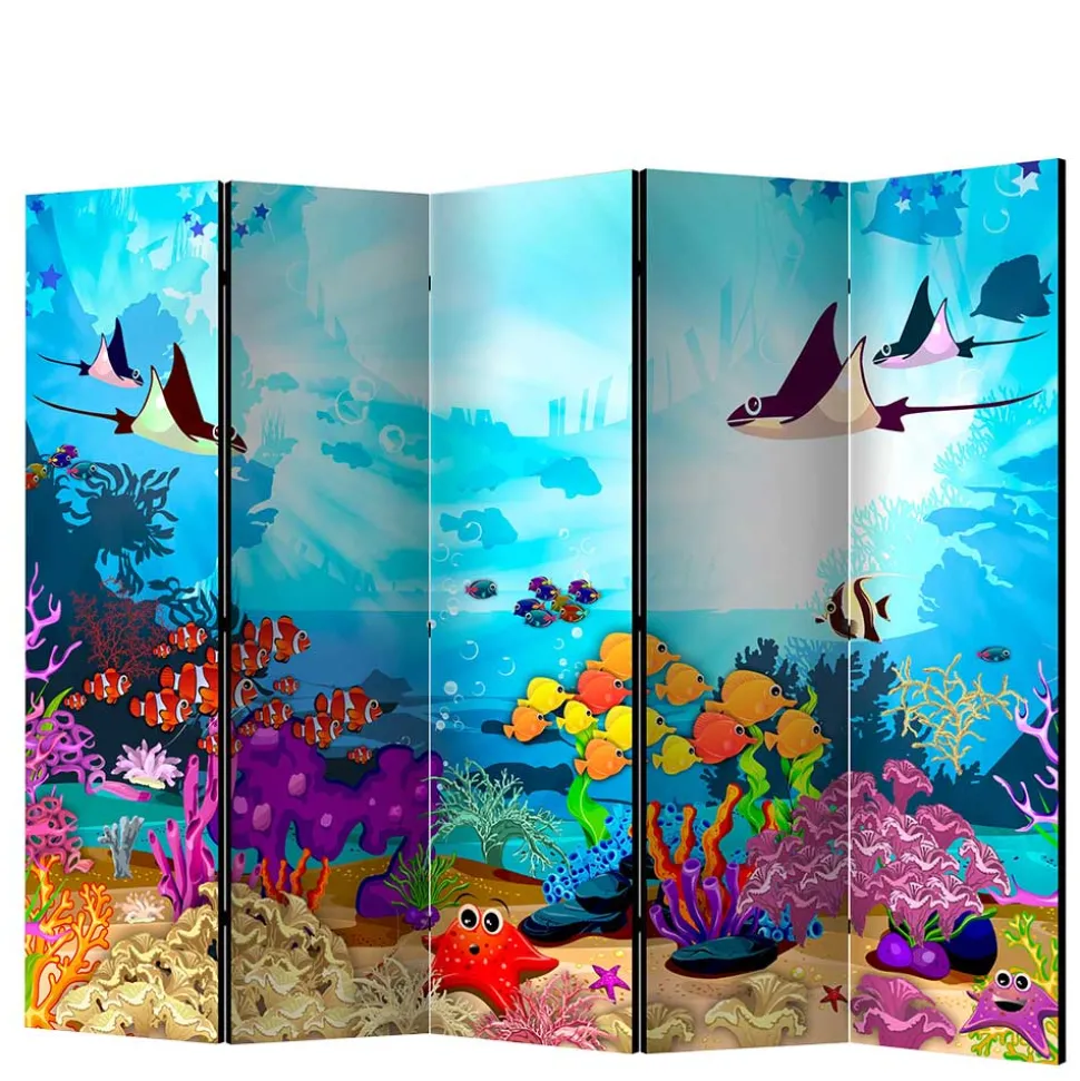 Paravent mit Comic Motiv Unterwasserwelt - Harriss
