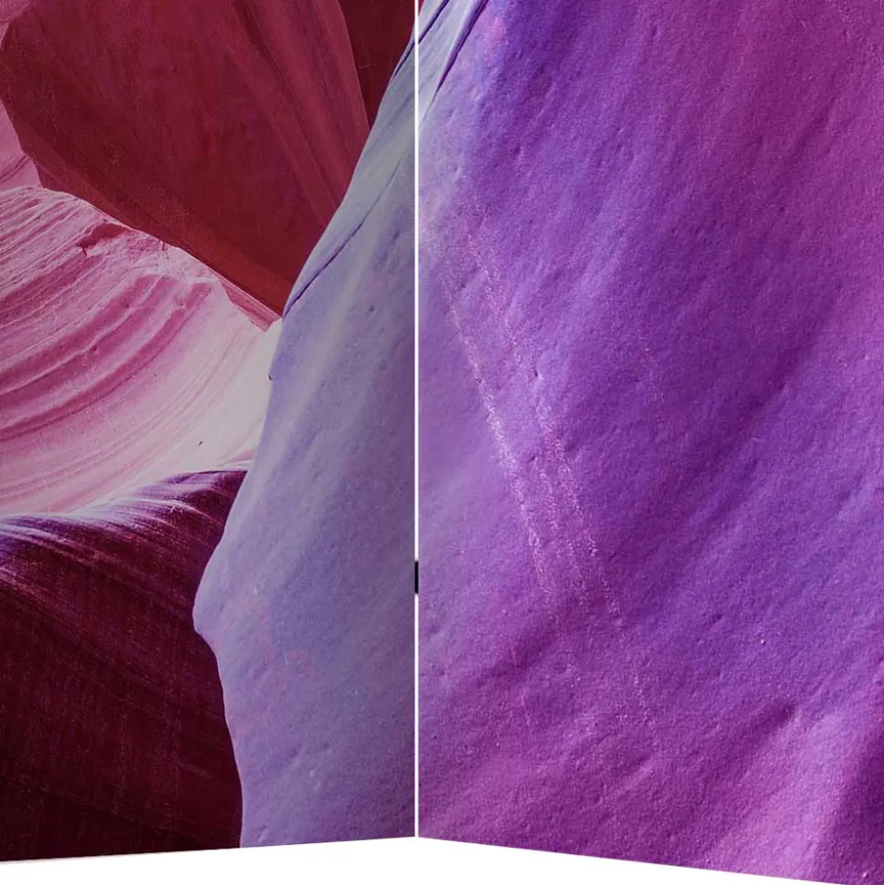 Paravent mit Höhlenfoto in satten Farben - Estate