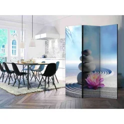 Paravent Trennwand mit Zen Foto Motiv - Rhodos