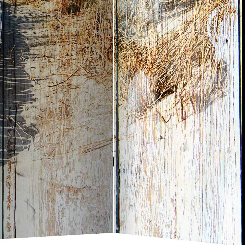 Paravent Vintage Look Strand Meer - Centres