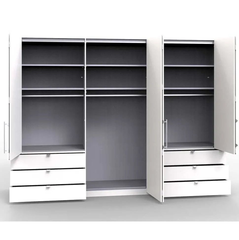 Passepartout Kleiderschrank mit LED Beleuchtung - Tumiva