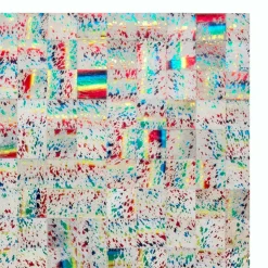 Patchwork Designteppich aus Echtfell - Bradla