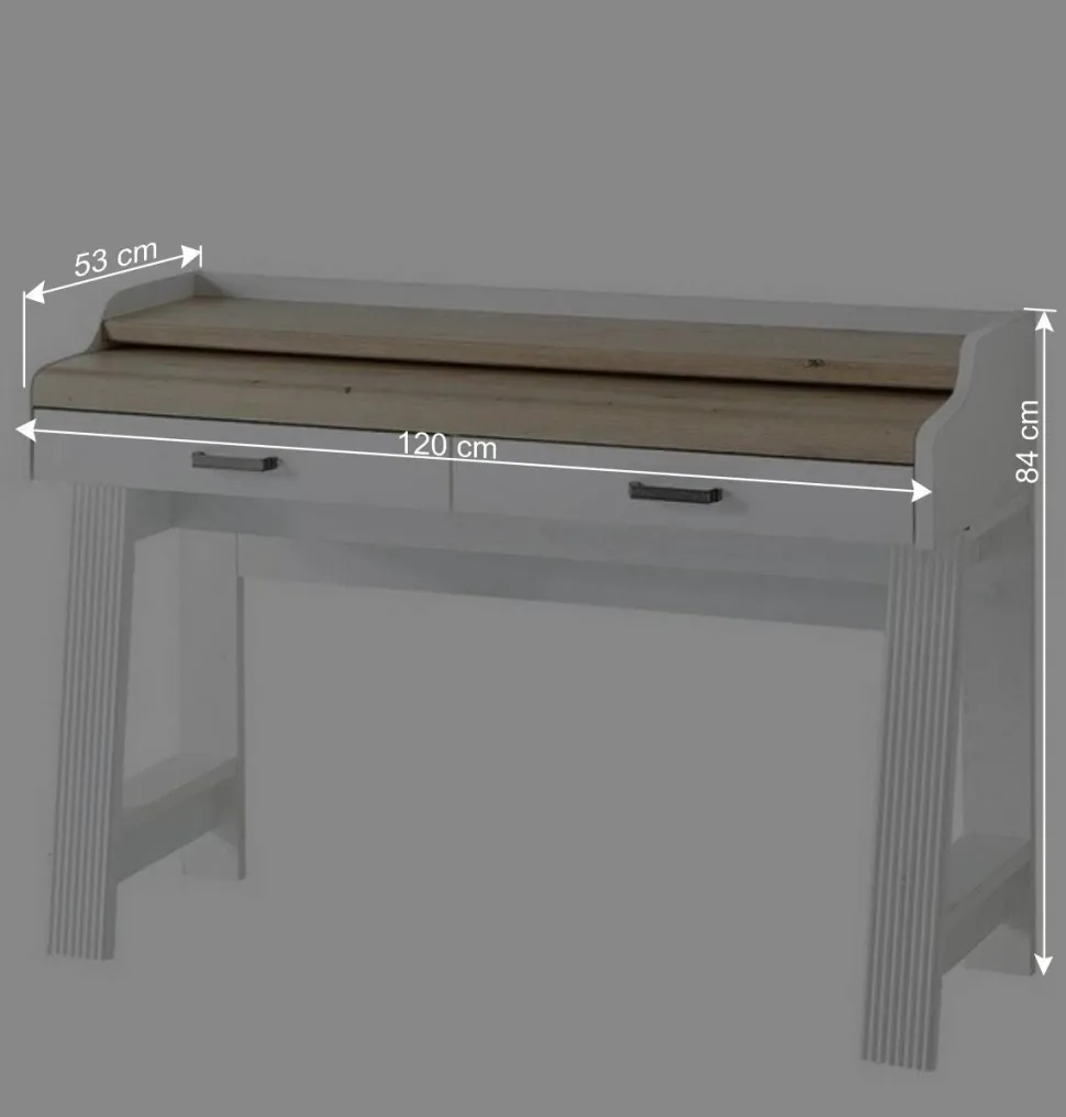 PC Schreibtisch & Rollcontainer - Mehady (zweiteilig)