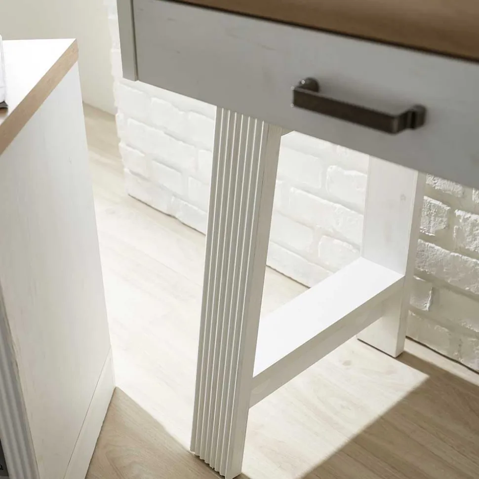 PC Schreibtisch & Rollcontainer - Mehady (zweiteilig)