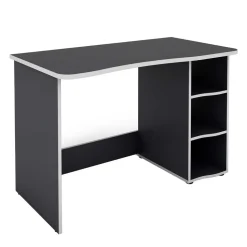 PC Schreibtisch in Anthrazit mit Weiß - Venatio