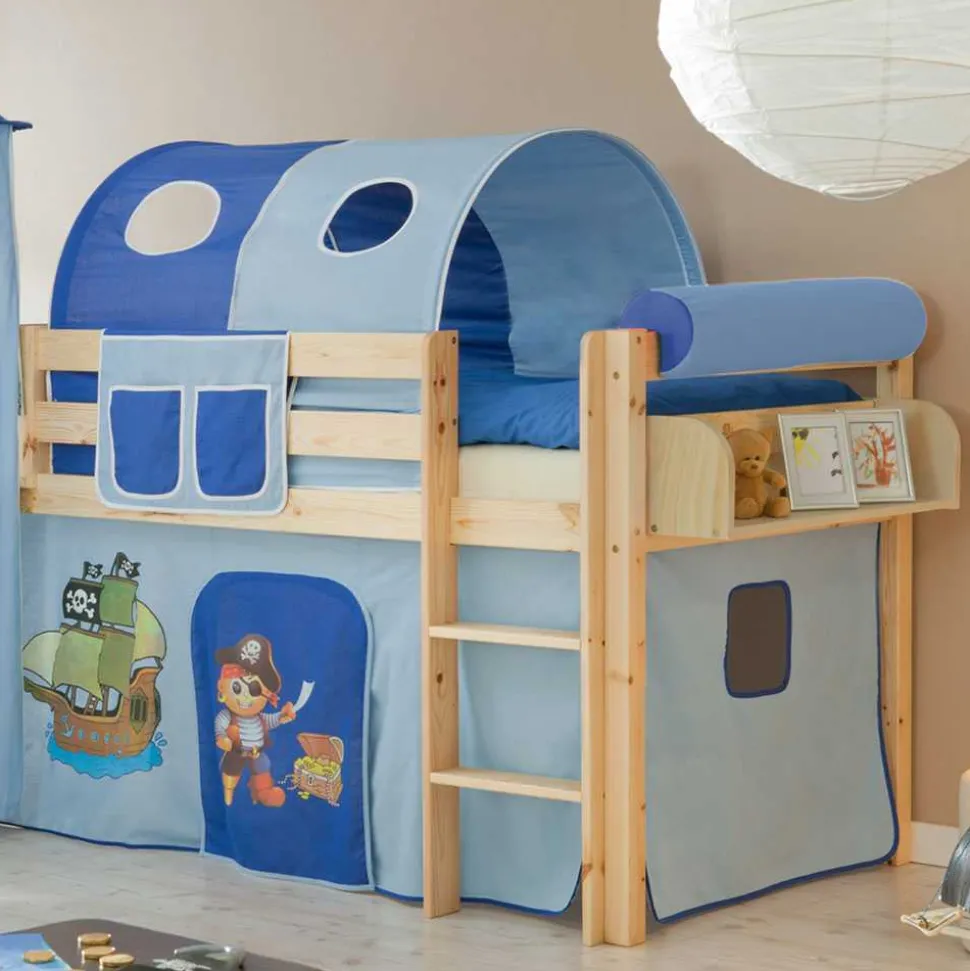 Piraten Spielbett Bertino mit Rutschturm
