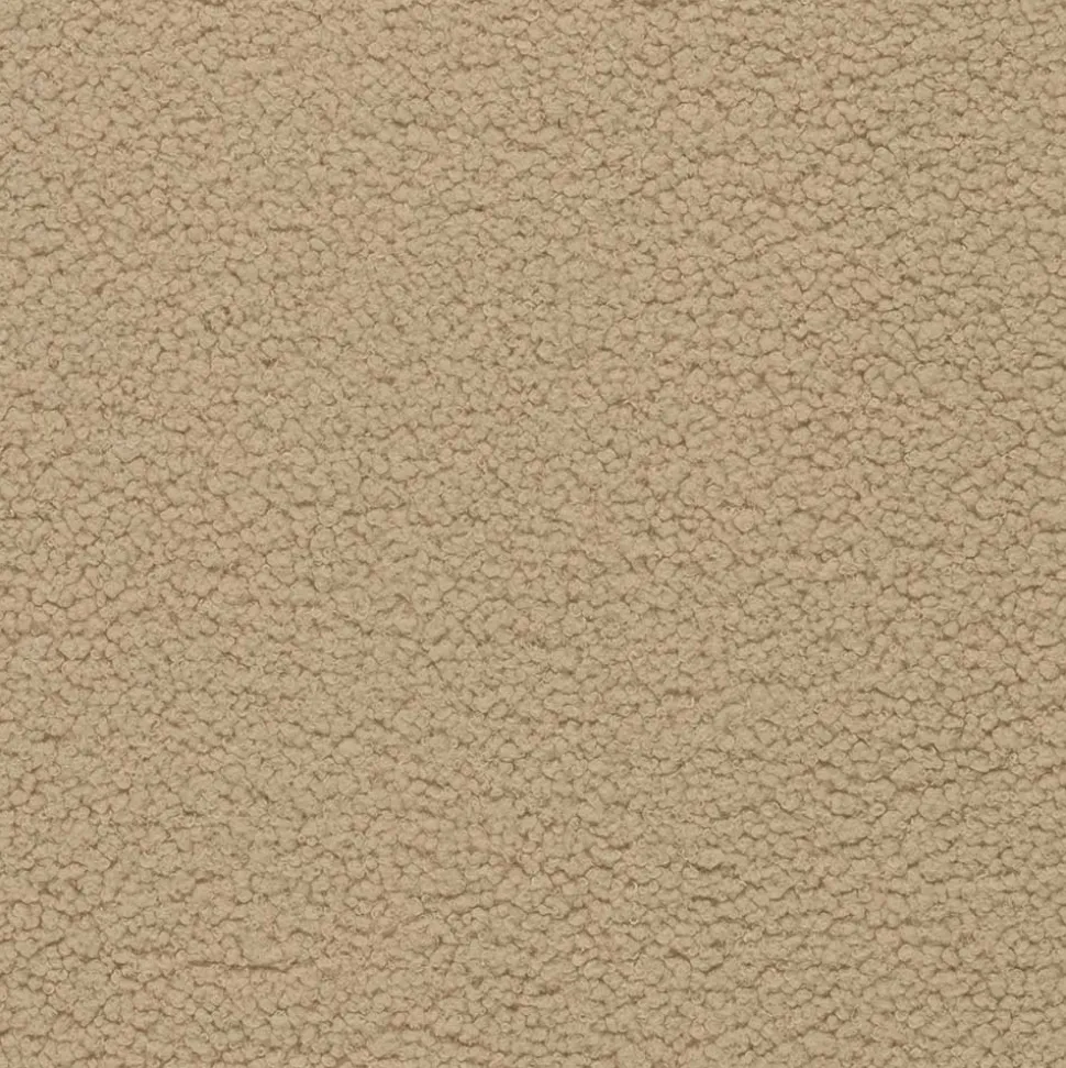 Plüsch Hocker in Beige - Williams