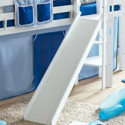 Podest Rutschebett in Weiß Buchenholz - Balanza