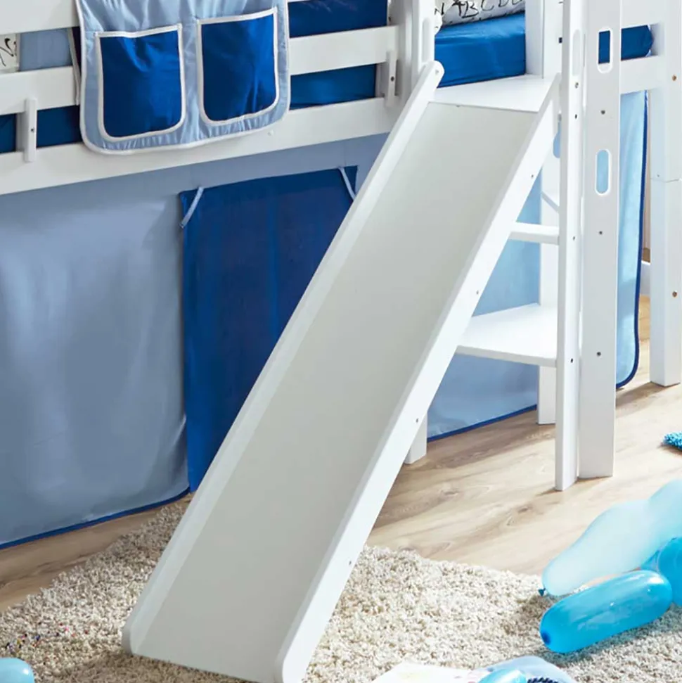 Podest Rutschebett in Weiß Buchenholz - Balanza