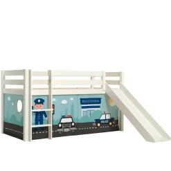 Polizei Abenteuerbett Hochbett in Weiß - Occitan