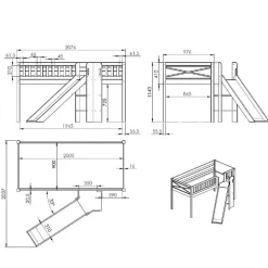 Polizei Rutschbett in Weiß - Tubianas