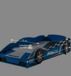 Polizeibett mit Matratze 70x140 cm - Adendro