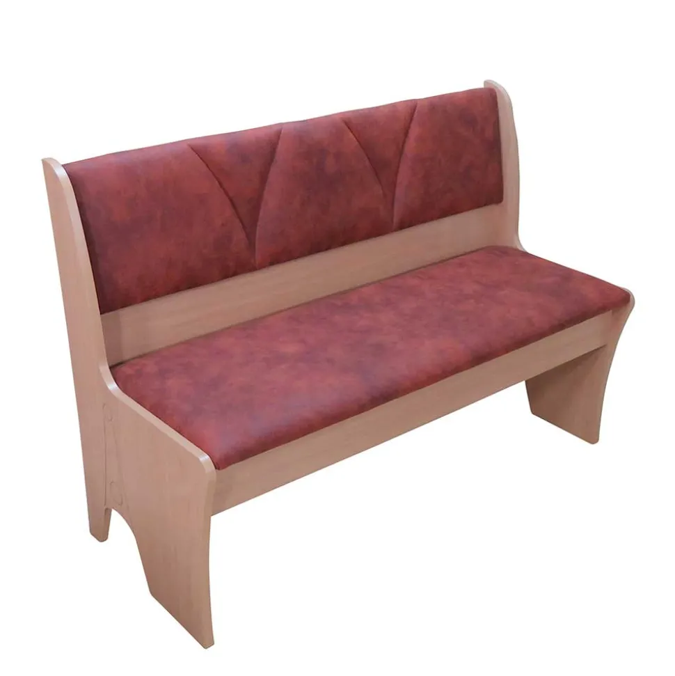 Polsterbank mit Truhe 120cm Loisan in Cognac Vintage