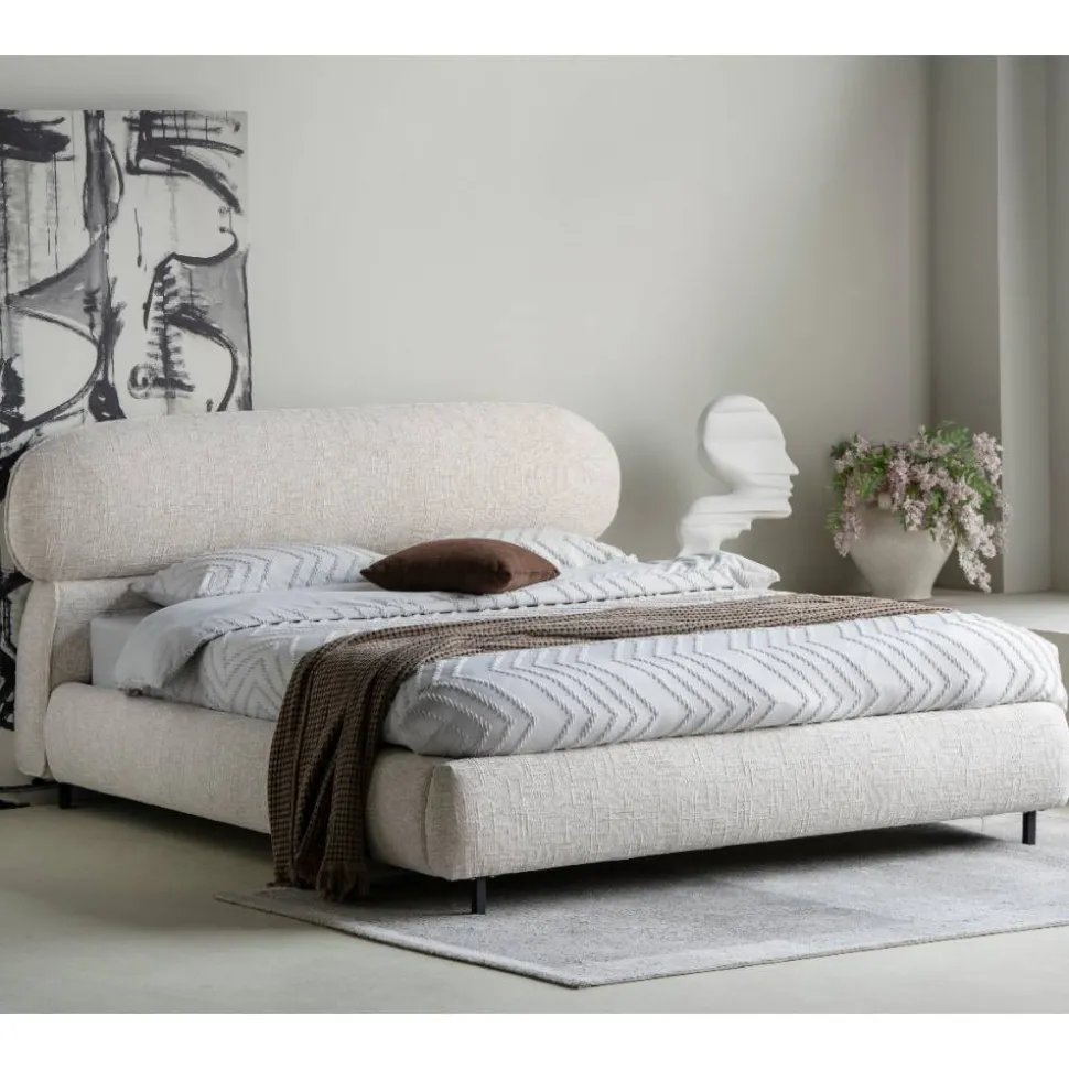 Polsterbett Komplettbett mit Taschenfederkernmatratze H3 - Flyma