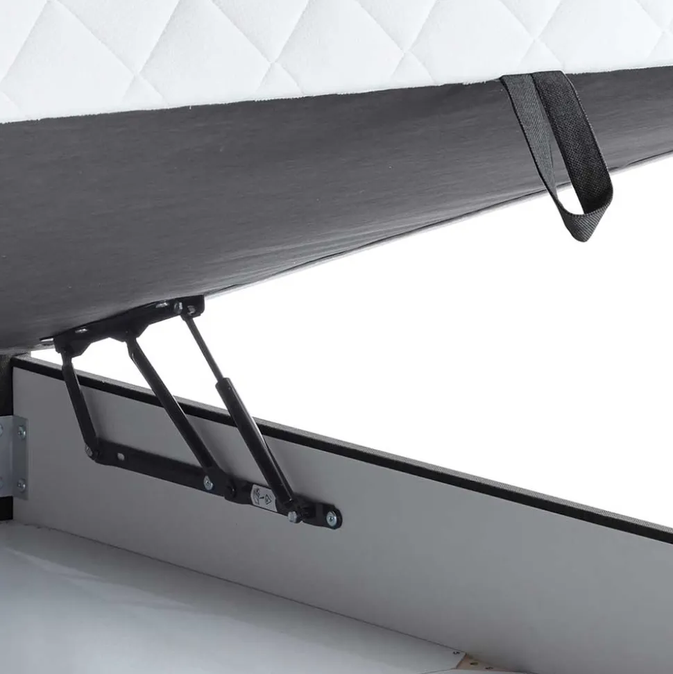 Polsterbett mit Matratze H2 und Bettkasten - Marianne