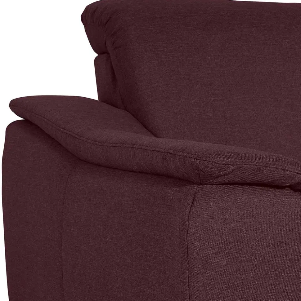 Polsterecke in Bordeaux Rot - Moranna