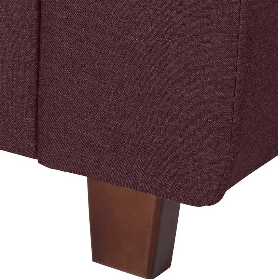 Polsterecke in Bordeaux Rot - Moranna