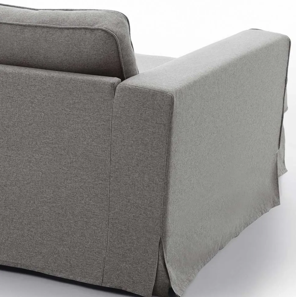 Polsterecke in Grau Webstoff - Valtte