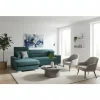 Polsterecke mit Bettfunktion in Petrol Blau - Orastie