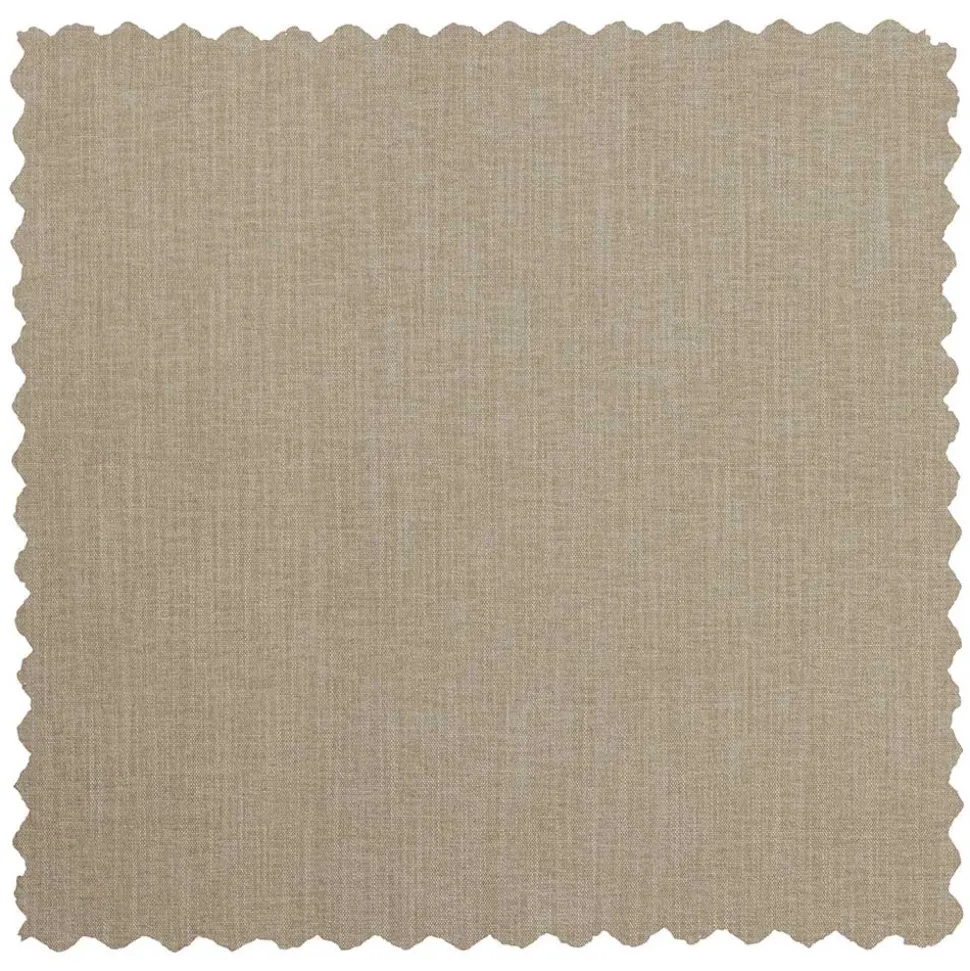 Polsterhocker in Beige Webstoff - 98x44x90 cm - Barocara