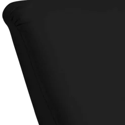 Polsterhocker in Schwarz und Buche - Leverias